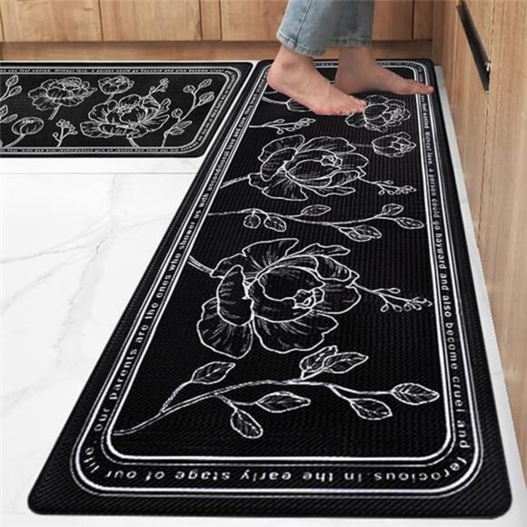 Kitchen Floor Mat Set of 2, Cushioned Anti Fatigue Kitchen Mat - Picture 7 of 7